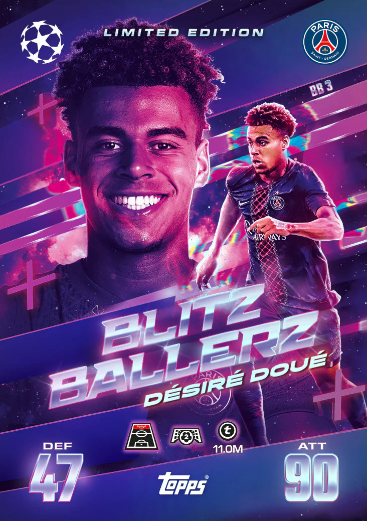 Topps Match Attax Extra 2026 - Mega Tin BLITZBALLERS Fémdoboz