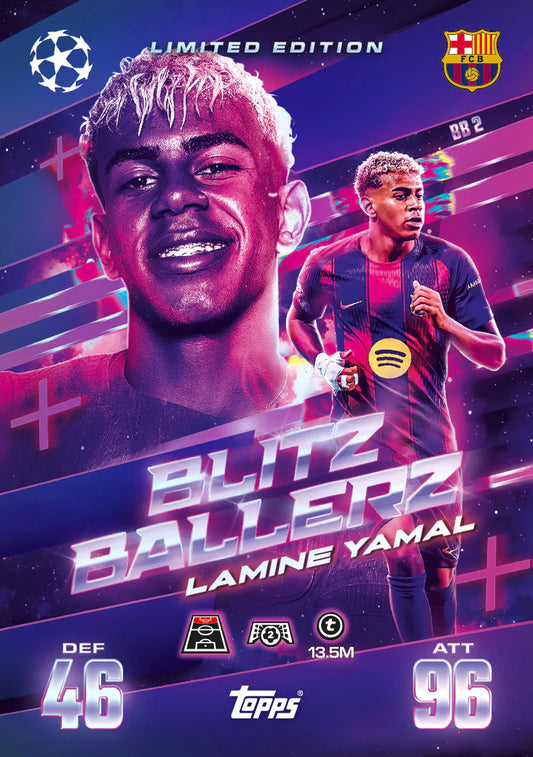 Topps Match Attax Extra 2026 - Mega Tin BLITZBALLERS Fémdoboz