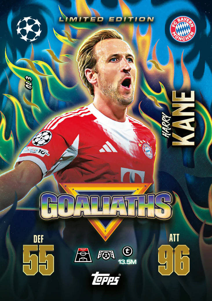 Topps Match Attax Extra 2026 - Mega Tin GOLIATHS Fémdoboz