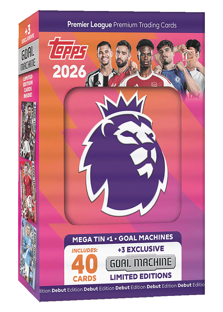 Topps Premier League 2026 - Mega Tin Fémdoboz