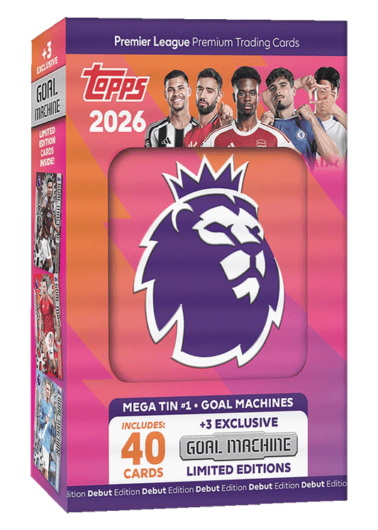 Topps Premier League 2026 - Mega Tin Fémdoboz